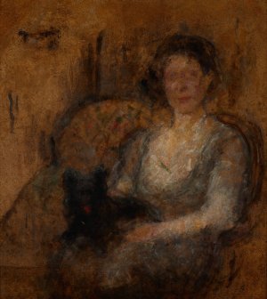 Study of a Female Figure by Olga Boznanska Oil Painting