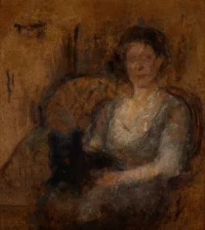 Study of a Female Figure by Olga Boznanska Oil Painting