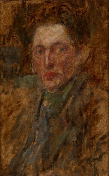 Study of a Male Figure  by Olga Boznanska - Hand-Painted Oil Painting Reproduction