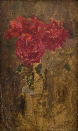 Study of Flowers by Olga Boznanska Oil Painting