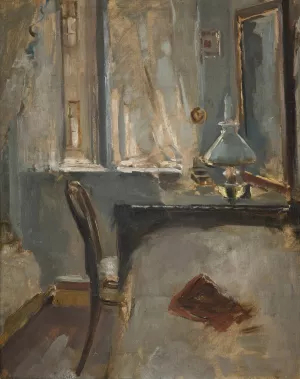Study of the Interior of the Artist's Studio in Krakow by Olga Boznanska Oil Painting