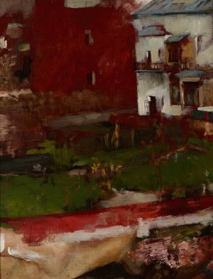 Town Buildings I by Olga Boznanska Oil Painting