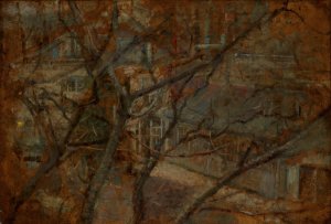 View from the Studio's Window by Olga Boznanska Oil Painting