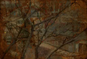 View from the Studio's Window by Olga Boznanska Oil Painting