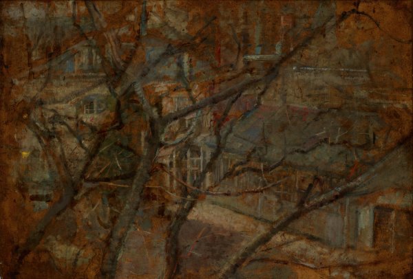 View from the Studio's Window  by Olga Boznanska - Hand-Painted Oil Painting Reproduction