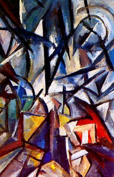 Main Product Photo of Disjunction of Forms Painting by Olga Rozanova