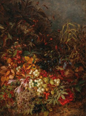 October by Olga Wisinger-Florian Oil Painting