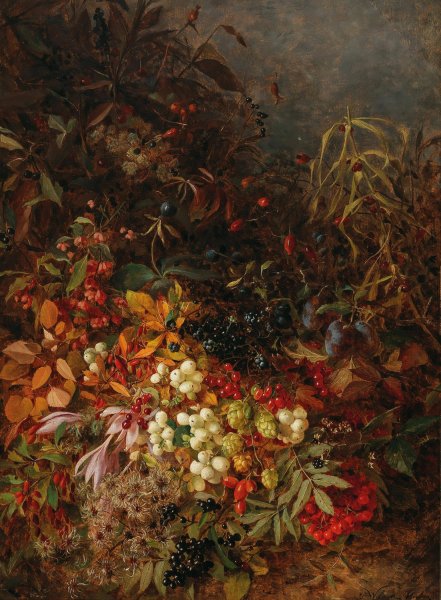 October by Olga Wisinger-Florian - Hand-Painted Oil Painting Reproduction