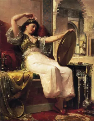 Harem Scene also known as The Finishing Touch by Oliver Dennett Grover - Oil Painting Reproduction