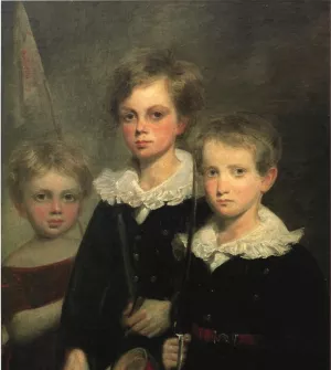 The Anderson Children painting by Oliver Frazer