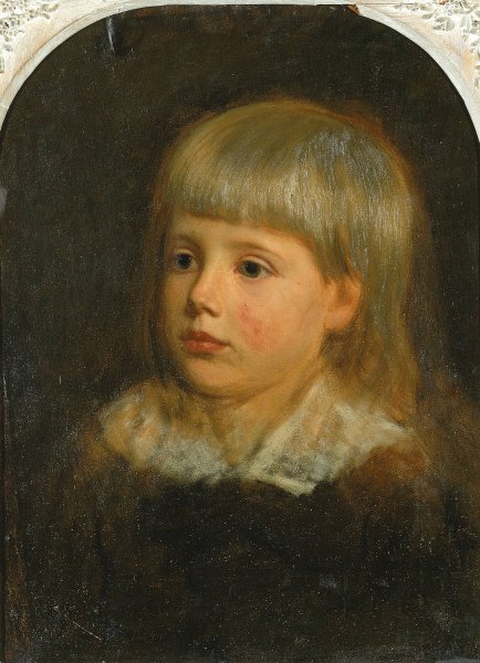 Charles Downing Lay, Portrait of the Artist's Son  by Oliver Ingraham Lay - Hand-Painted Oil Painting Reproduction