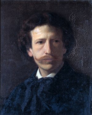 Self-Portrait by Oliver Ingraham Lay Oil Painting
