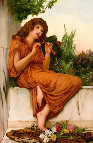 The Young Musician by Oliver Rhys Oil Painting
