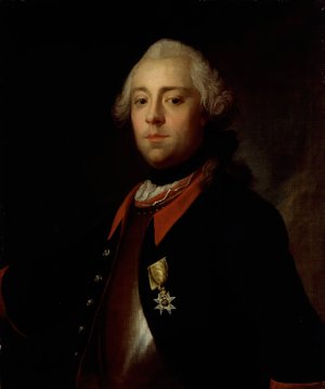 Lieutenant Carl De Geer by Olof Arenius Oil Painting