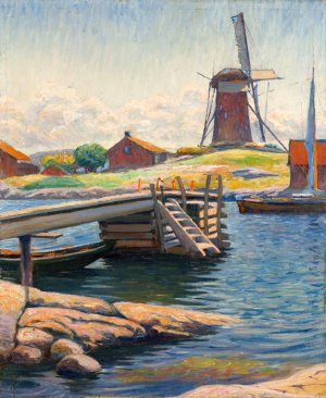 West Coast by Olof Sager-Nelson Oil Painting