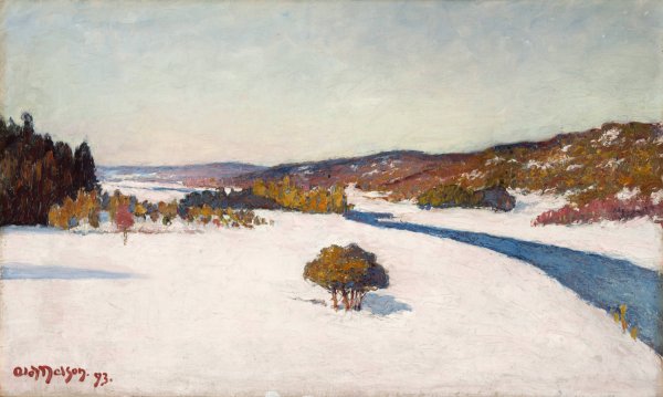 Main Product Photo of Winter Landscape  Painting by Olof Sager-Nelson