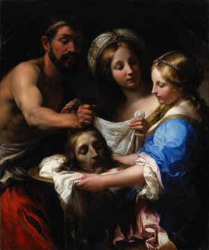 Salome with the Head of Saint John the Baptist by Onorio Marinari Oil Painting