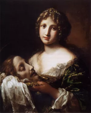 Salome with the Head of the Baptist by Onorio Marinari - Oil Painting Reproduction