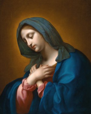 The Madonna by Onorio Marinari Oil Painting