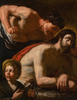 Ecce Homo by Orazio De Ferrari Oil Painting