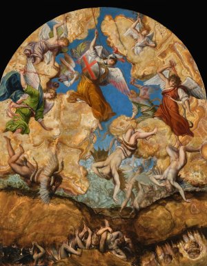 The Fall Of The Rebel Angels by Orazio Gentileschi Oil Painting