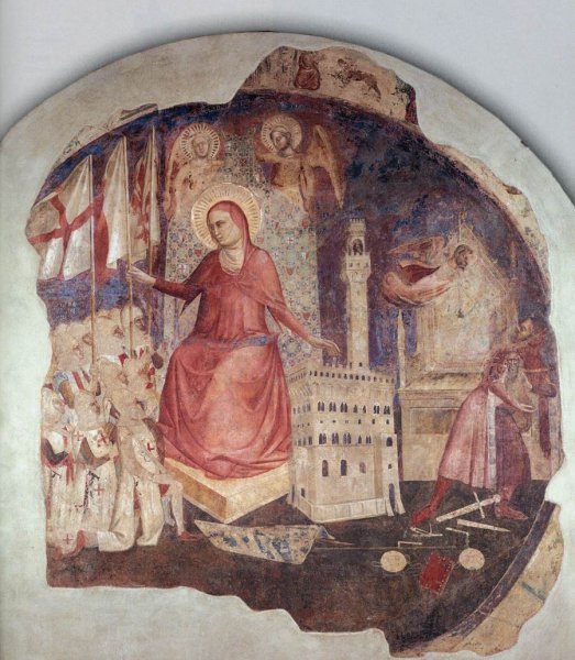 Main Product Photo of The Expulsion of the Duke of Athens Painting by Orcagna