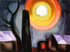Ascension painting by Oscar Bluemner