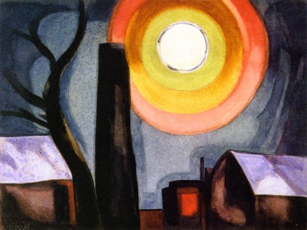 Ascension by Oscar Bluemner - Hand-Painted Oil Painting Reproduction