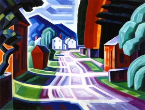 Form and Light, Motif in West New Jersey Beattiestown painting by Oscar Bluemner