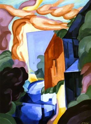 Landscape without Words Oil painting by Oscar Bluemner