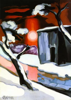 Last Evening of the Year by Oscar Bluemner Oil Painting