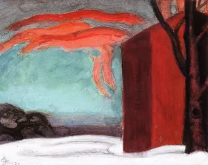 Lent Evening Study Oil painting by Oscar Bluemner
