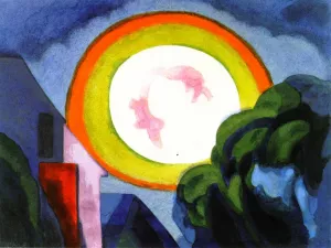 Midsummer Moon Oil painting by Oscar Bluemner