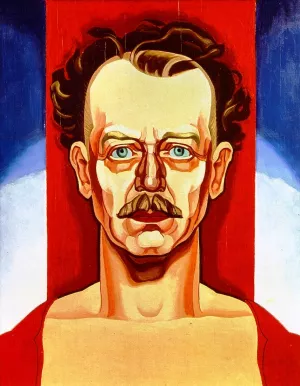 Self-Portrait by Oscar Bluemner Oil Painting