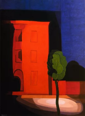 Summer Night by Oscar Bluemner - Oil Painting Reproduction