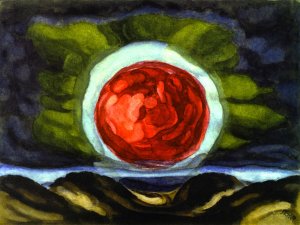 Sun Storm Oil painting by Oscar Bluemner