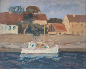 Night, Christianso by Oscar Hullgren Oil Painting