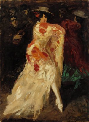 Spanish Dancer by Oscar Parviainen Oil Painting
