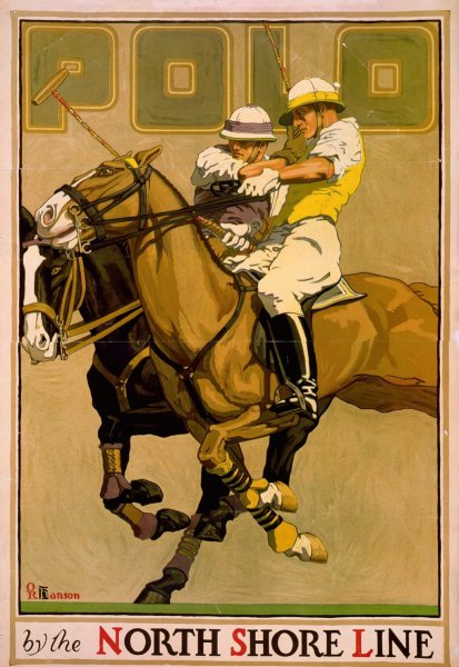 Main Product Photo of Polo, by the North Shore Line  Painting by Oscar Rabe Hanson