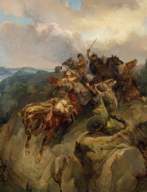 King Erik Vaderhatt by Oskar Leonard Anderson Oil Painting