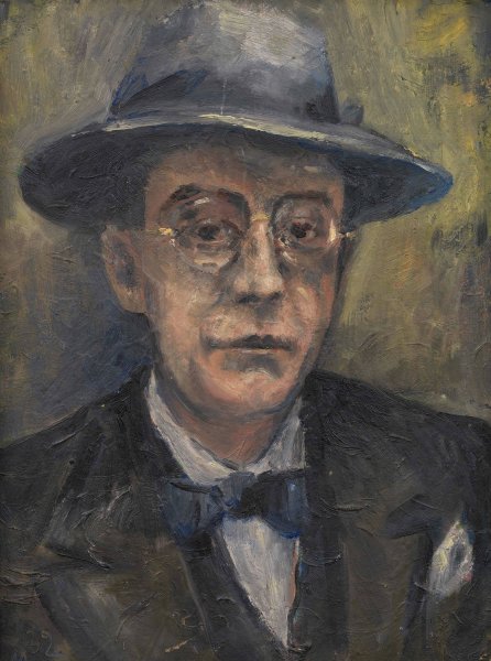 Main Product Photo of Anton Kuh  Painting by Oskar Moll