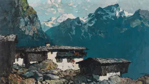 Bergbauernhaus Oil painting by Oskar Mulley