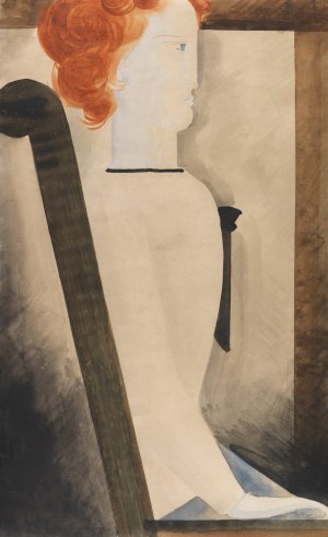 Sitzende by Oskar Schlemmer Oil Painting