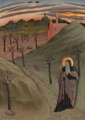 Saint Anthony the Abbot in the Wilderness by Osservanza Master Oil Painting