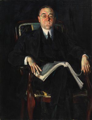 Boris Alexandrovich Bakhmeteff, Russian Ambassador by Ossip Perelma Oil Painting