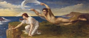 Boreas And Orinthyia by Oswald Von Glehn Oil Painting