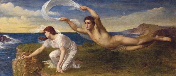 Main Product Photo of Boreas And Orinthyia Painting by Oswald Von Glehn