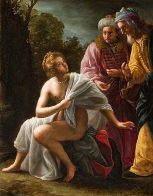 Susanna and the Elders by Ottavio Leoni Oil Painting