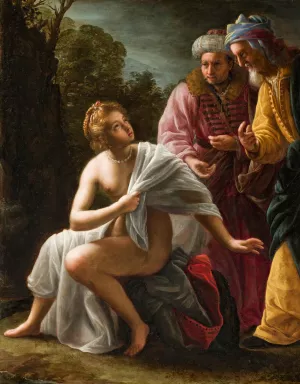 Susanna and the Elders by Ottavio Leoni Oil Painting