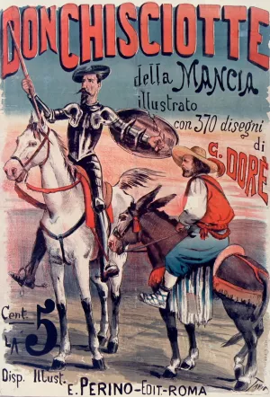 Don Chisciotte della Mancia by Ottavio Rodella Tavio Oil Painting